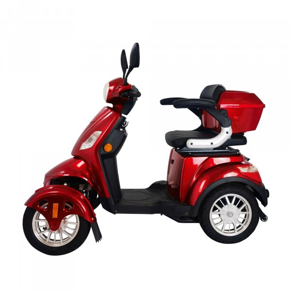 Promenadskoter med 4 hjul - Svart & röd 1000W Promenadskoter med 4 hjul - Svart & röd 1000W
