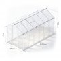 Växthus Harmony 6,6 m² aluminium polykarbonat Gardeney Växthus Harmony 6,6 m² aluminium polykarbonat Gardeney