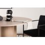 Matbord runt 110 cm Whitewash - Olivia