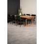 Bjurker Spisegruppe (195x110) - Sort/Natur - 6 Stole
