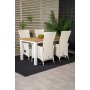 Dotorp Matgrupp (160x90) - Vit/Natur - 4 Stolar
