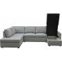 U soffa b�ddsoffa gr� - T�rn�