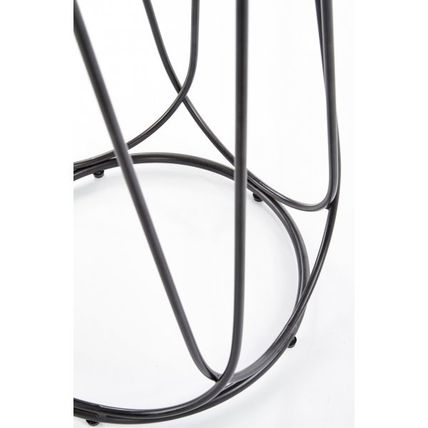 Bobby sidobord �40 cm - Valn�t/svart