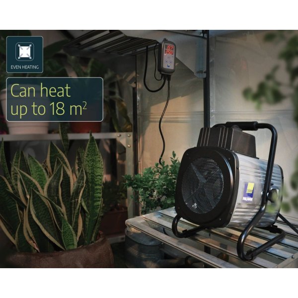 Portabel värmefläkt med termostat - 2400W (upp till 18 m³) Portabel värmefläkt med termostat - 2400W (upp till 18 m³)
