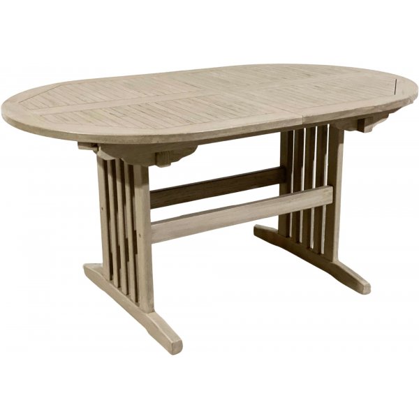 Saltö ovalt matbord i teak 150-210 cm butterfly - Grå teak Saltö ovalt matbord i teak 150-210 cm butterfly - Grå teak