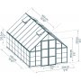 Canopia Balance Vxthus i Polykarbonat 14,3 m - Silver