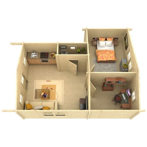 Fritidshus Stella - 41 m² Fritidshus Stella - 41 m²