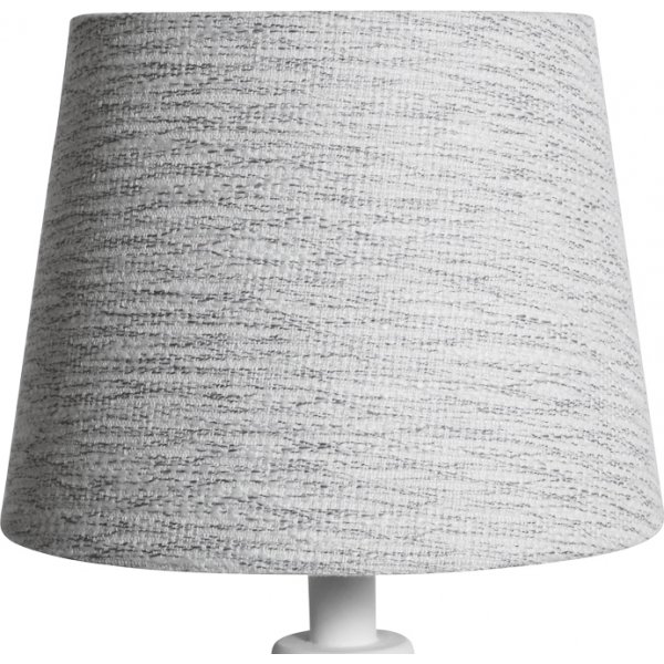 Rund lampsk�rm 18x23x18 cm - Ljus (grovt linne)