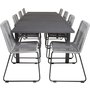 Holma Matgrupp (160x100) - Svart - 8 Stolar