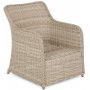 Hjrnesofa Bergamo med lnestol & bord - Beige/beige meleret