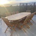 Kundbild Saltö - Ovalt matbord i teak - Bordet är förlängningsbart 180/240 cm: Snyggt och välgjort. Mötte...