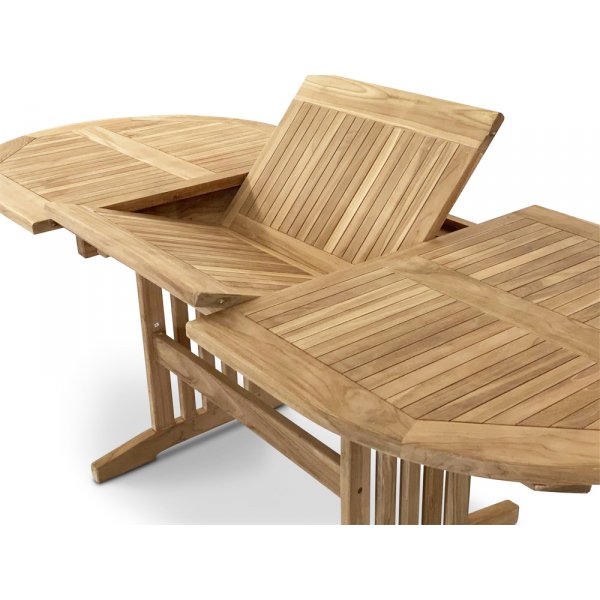 Saltö - ovalt spisebord i teaktræ, der kan forlænges 150-210 cm Saltö - ovalt spisebord i teaktræ, der kan forlænges 150-210 cm