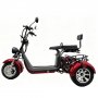 Elscooter trehjulig 2000W röd - Moped klass 1 el + Låskätting Elscooter trehjulig 2000W röd - Moped klass 1 el + Låskätting
