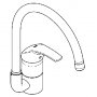Grohe Diskl�dsblandare ettgrepp, DN 15 Eurosmart 33202