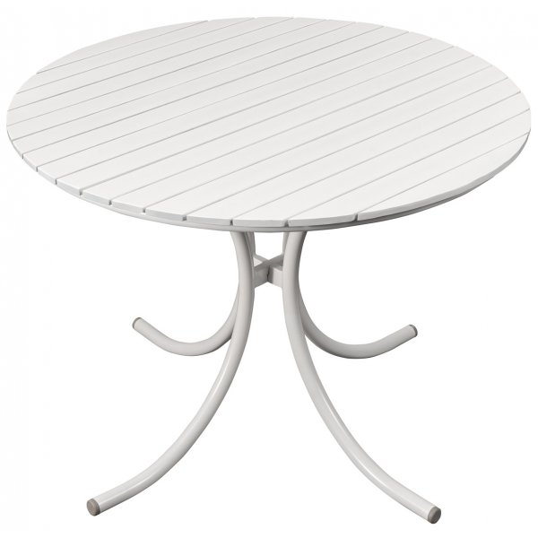 Holmsund pyöreä ulkopöytä 103 cm - Valkoinen Holmsund pyöreä ulkopöytä 103 cm - Valkoinen
