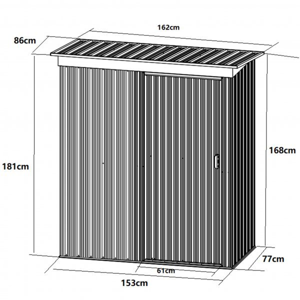 Litet f�rr�d byggsats 1,3 m� pl�tf�rr�d utomhus f�rvaring