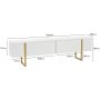 Serenity TV-b�nk 180 cm - Vit/guld