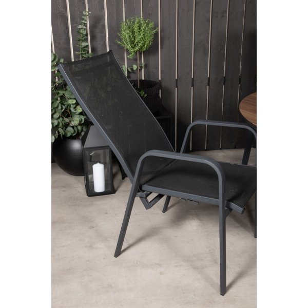 Tottarp Matgrupp (140) - Svart/Brun - 6 Stolar