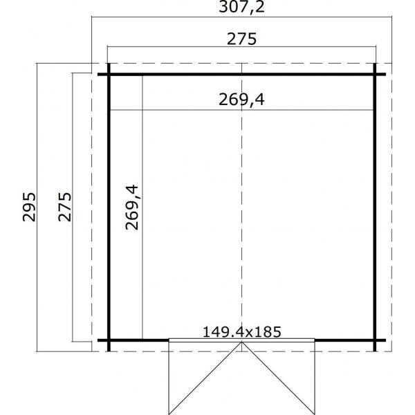Förråd Noa B - 8,7 m² Förråd Noa B - 8,7 m²