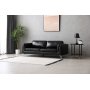 Soffa 3-sits svart PU - Cansas Soffa 3-sits svart PU - Cansas