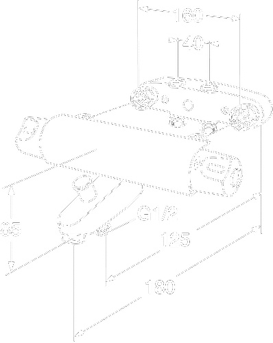 Gustavsberg Nautic termostat badkarsblandare 160/40 c-c