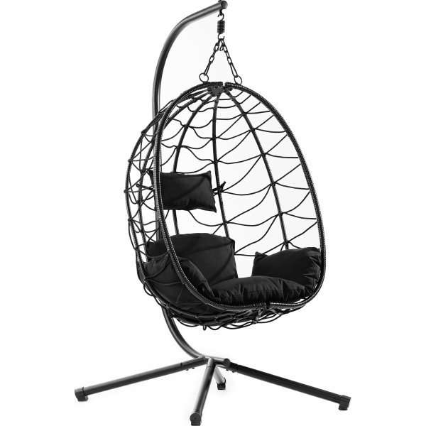 Hngesessel - Miami mit Kissen | Schwarz