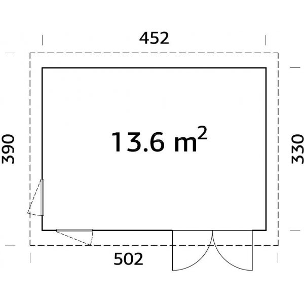 Friggebod Simone - 13,6 m² Friggebod Simone - 13,6 m²
