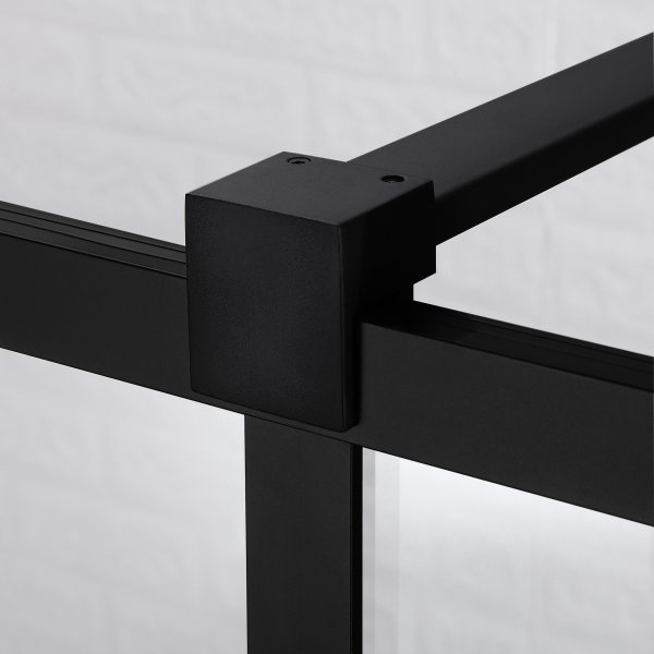 Duschv�gg 180x200cm | Svart spr�js | Stilren design