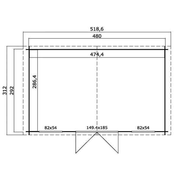 Förråd Lars - 14 m² Förråd Lars - 14 m²