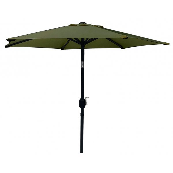 Sonnenschirm - Fjällbacka | Ø200 cm | Dunkelgrün + Reinigungsspray für Gartenmöbel Sonnenschirm - Fjällbacka | Ø200 cm | Dunkelgrün + Reinigungsspray für Gartenmöbel