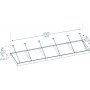 Canopia Sophia Clear XL Entrance baldakin 1,4 x 5 - Mrkegr/klart glas