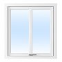 Vridfnster med bgpost - 2-glas - Aluminium