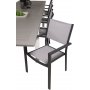 Ekens Matgrupp (224x100) - Svart/Gr/Vit - 8 Stolar