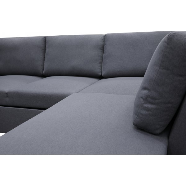 B�ddsoffa U-form m�rkgr� - Dream
