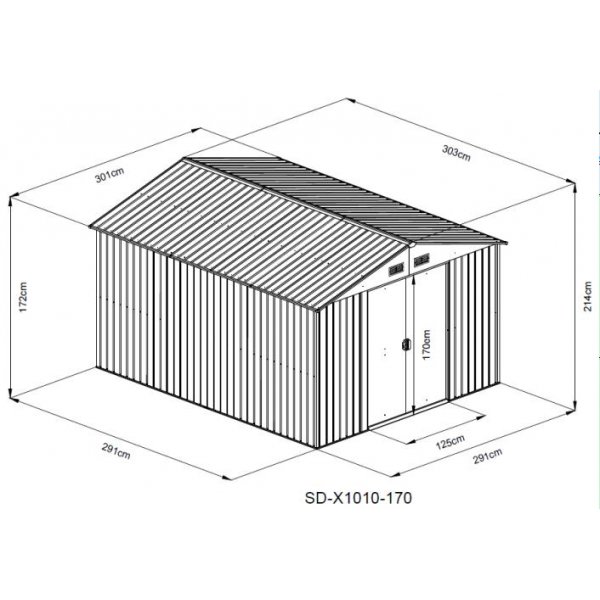Lager | Fahrradschuppen Ola - 8,5 m² Lager | Fahrradschuppen Ola - 8,5 m²