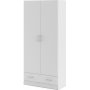 Space garderob vit 80 cm bred med 170,5 cm h�g