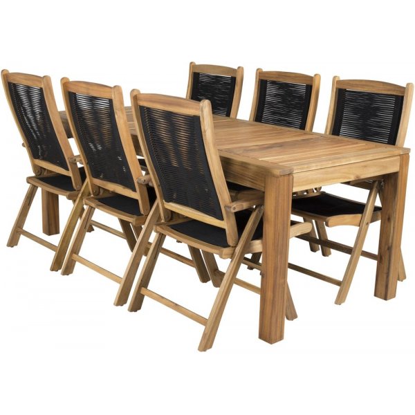 Prässebo Matgrupp (200x90) - Natur - 6 Stolar Prässebo Matgrupp (200x90) - Natur - 6 Stolar