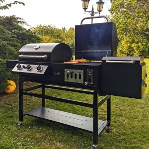 Kombinerad kol- & gasolgrill med rök | Cleaveland Kombinerad kol- & gasolgrill med rök | Cleaveland