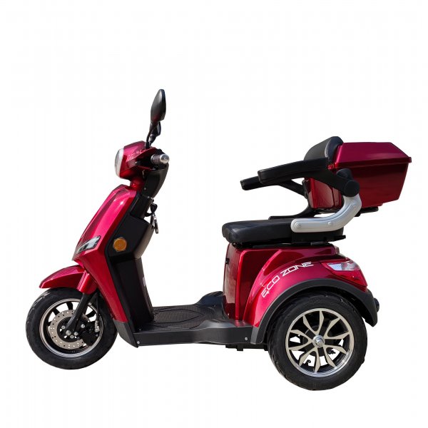 Promenadscooter Eco Zone - Röd 800W + Reflexsele Promenadscooter Eco Zone - Röd 800W + Reflexsele