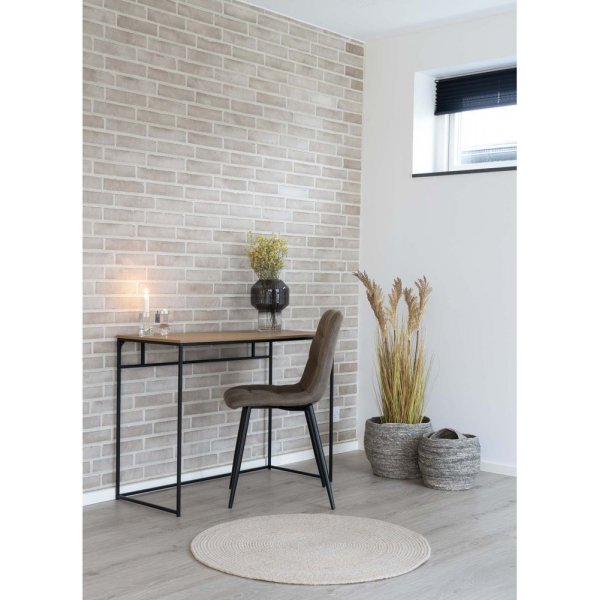 Middelfart Matstol - Ljusbrun/svart