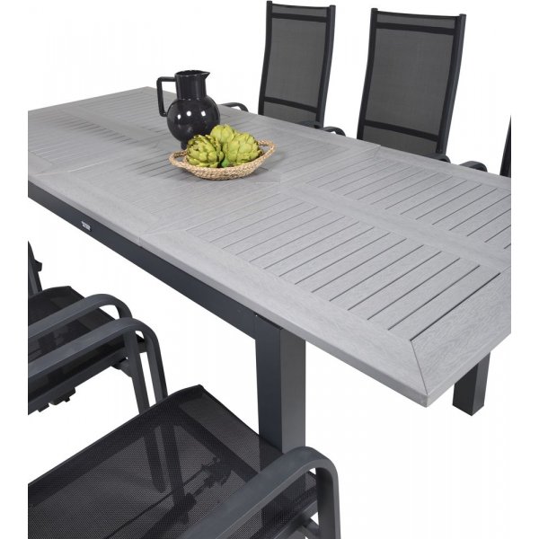 Ekenäs Matgrupp (152x90) - Svart/Grå - 6 Stolar Ekenäs Matgrupp (152x90) - Svart/Grå - 6 Stolar