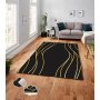 Estera 70 matta 160 x 230 cm - Svart/guld
