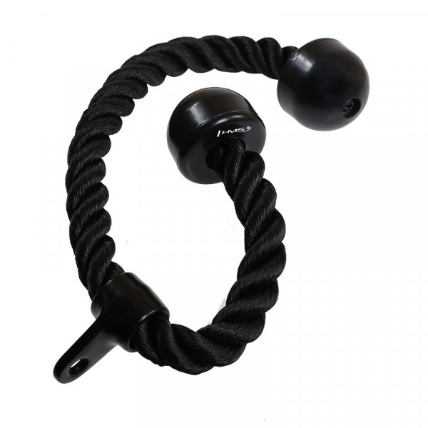 Tricep rope - Svart nylon