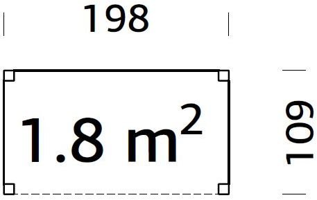 Modular Garden Skjul 1,8m² - Vitlackerat Modular Garden Skjul 1,8m² - Vitlackerat