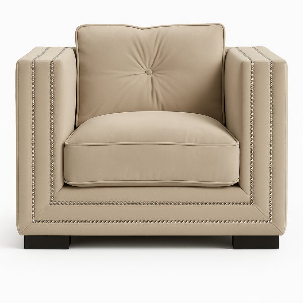 Hamilton f�t�lj - Beige sammet