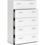 Space Byr� vit med 5 l�dor bredd 74 cm och 115 cm h�g