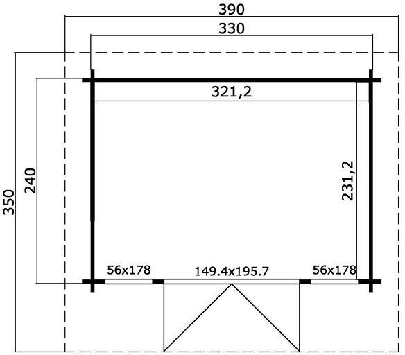 Friggebod Kjell F - 8 m