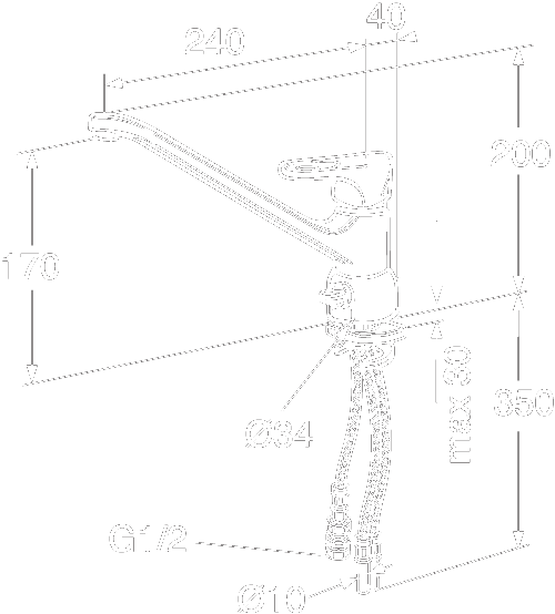 Gustavsberg Nordic k�ksblandare med avst�ngning