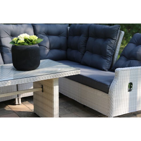 Toledo - Utegrupp med hörnsoffa och bord Toledo - Utegrupp med hörnsoffa och bord