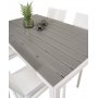 Ervalla Matgrupp (150x90) - Vit/Gr - 4 Stolar
